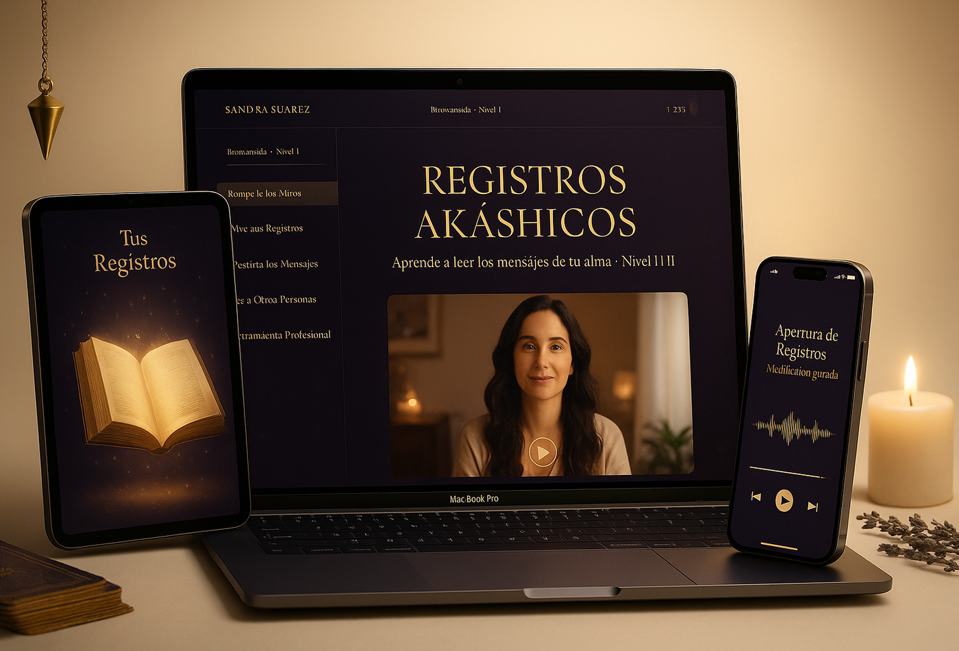 Registros Akáshicos Nivel I y II · Sandra Suárez — curso online completo
